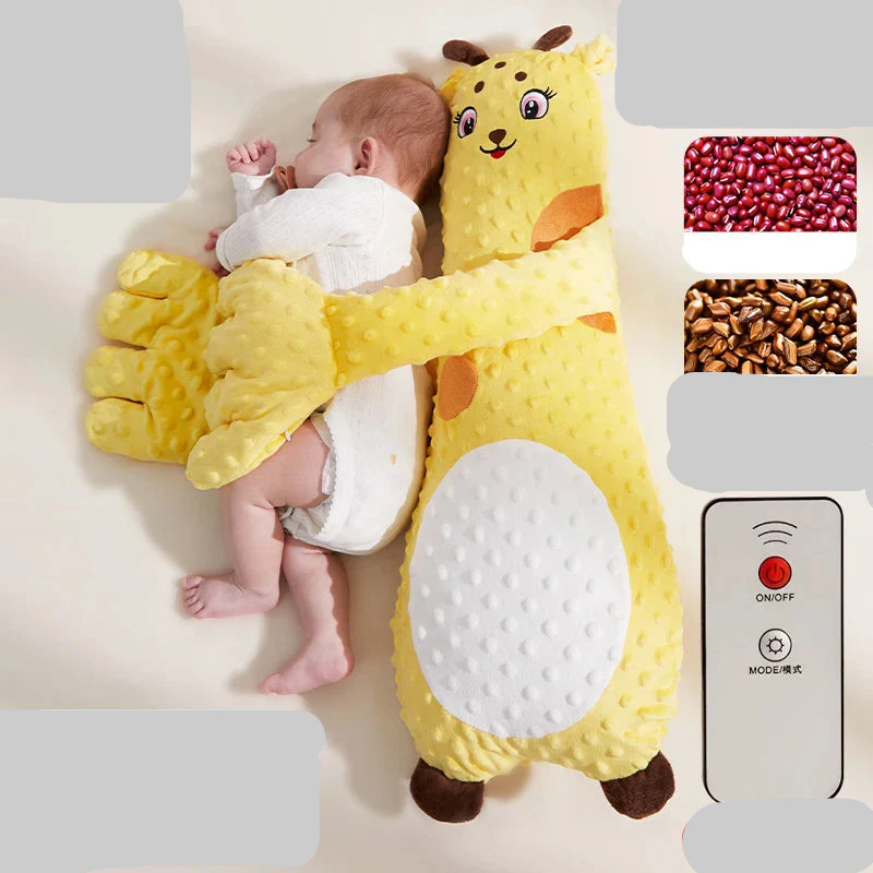Oreiller apaisant pour bébé Big White Goose – Jouet en peluche intelligent pour aider au sommeil des nouveau-nés | – Image 7