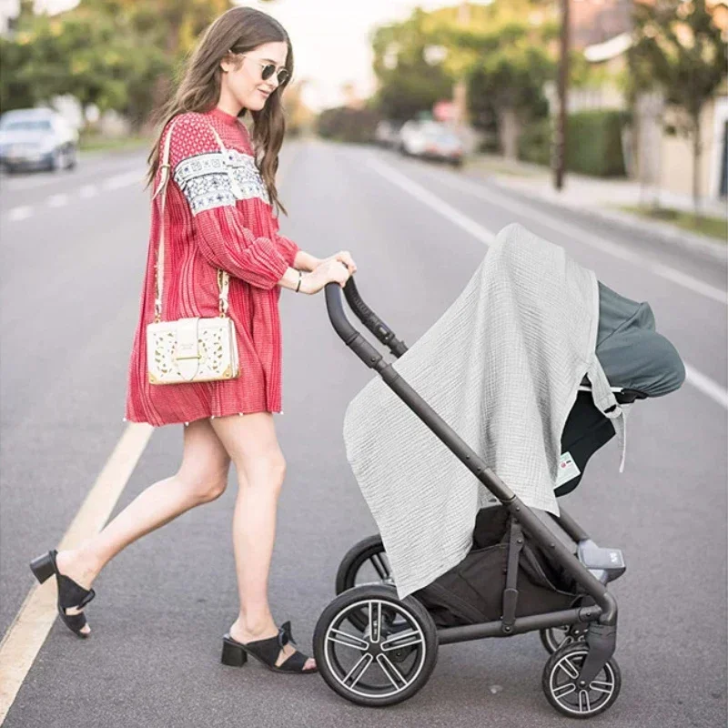 Couverture d'allaitement respirante – Tablier d'allaitement ajustable pour nourrir bébé | Protection d'intimité extérieure pour mamans | 6 couleurs disponibles – Image 4