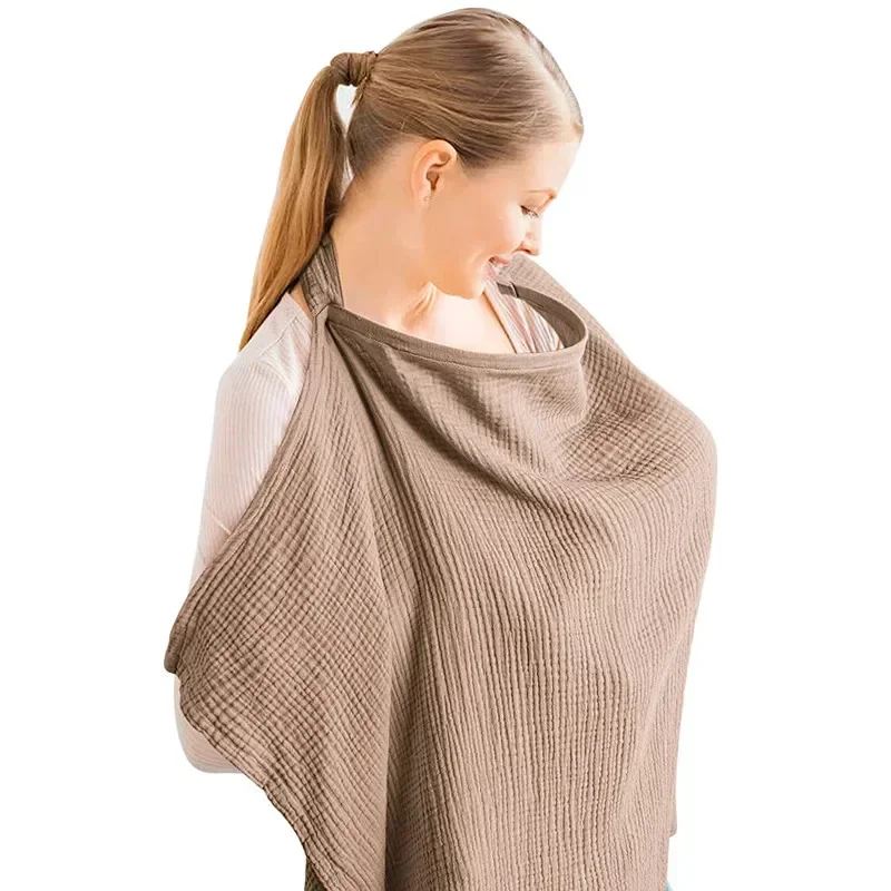 Couverture d'allaitement respirante – Tablier d'allaitement ajustable pour nourrir bébé | Protection d'intimité extérieure pour mamans | 6 couleurs disponibles – Image 9