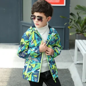 Veste à capuche imperméable coupe-vent authentique