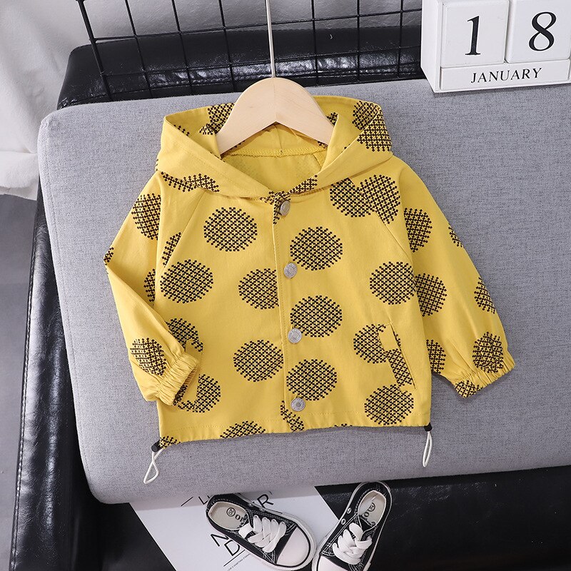 Veste à capuche à imprimé croisé arrondi – Image 5