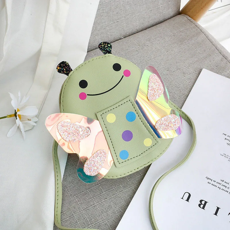 Sac bandoulière mignon en forme d'insecte pour enfants – Mini porte-monnaie en PU pour tout-petits et bébés filles – Image 8