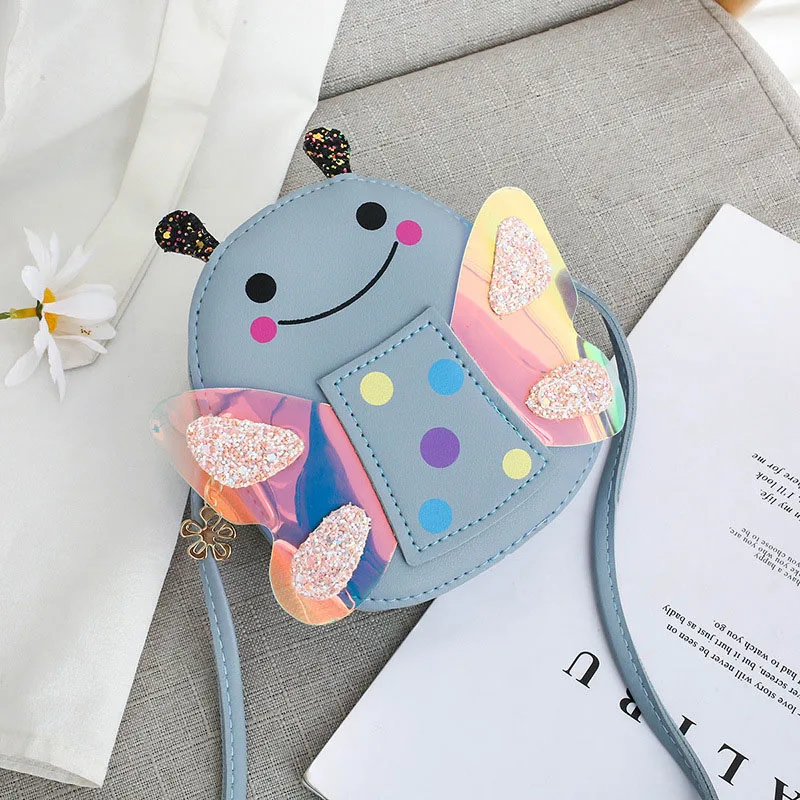 Sac bandoulière mignon en forme d'insecte pour enfants – Mini porte-monnaie en PU pour tout-petits et bébés filles – Image 9