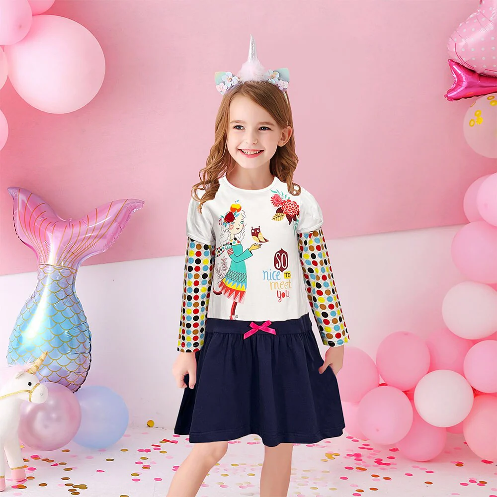 Jolie robe à manches longues et imprimé léopard – Image 5