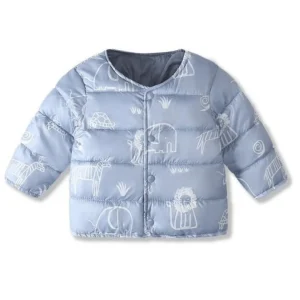 Parka d'hiver pour bébé à motif éléphant