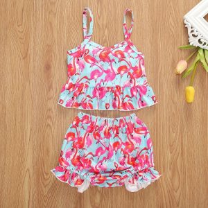 Ensemble haut à bretelles rouge printanier - 1LoveBaby