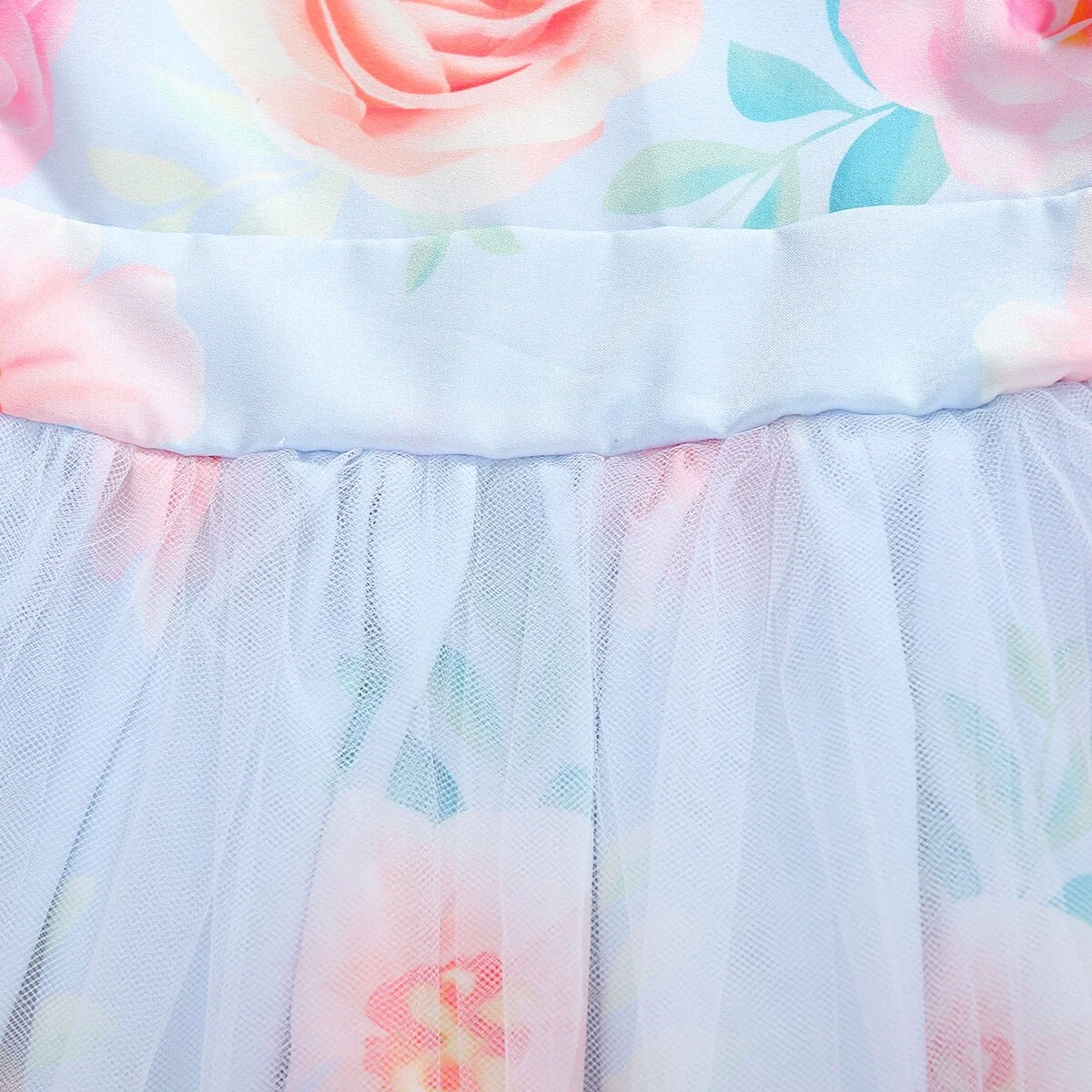 Robe fleurie en dentelle plissée – Image 5