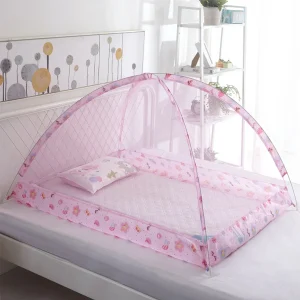 Moustiquaire pliable pour bébé – Tente anti-moustiques respirante pour nourrissons et tout-petits | Auvent en maille portable avec motifs mignons |