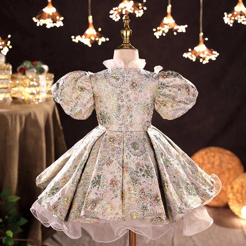 Robe de bal princesse style rétro à manches bouffantes – Image 5
