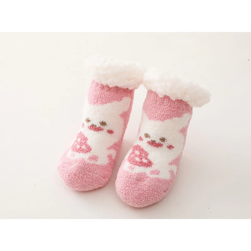 Chaussettes en coton épais avec de jolis motifs pour bébé – Image 2