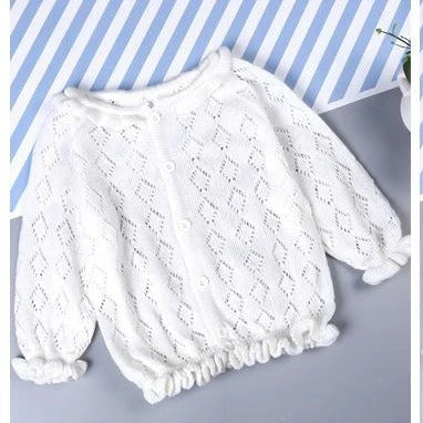 Cardigan à manches longues en tricot froncé – Image 2