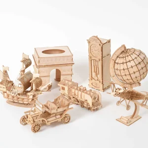 Puzzle 3D en bois | 18 modèles à assembler | Cadeau pour enfants et adultes