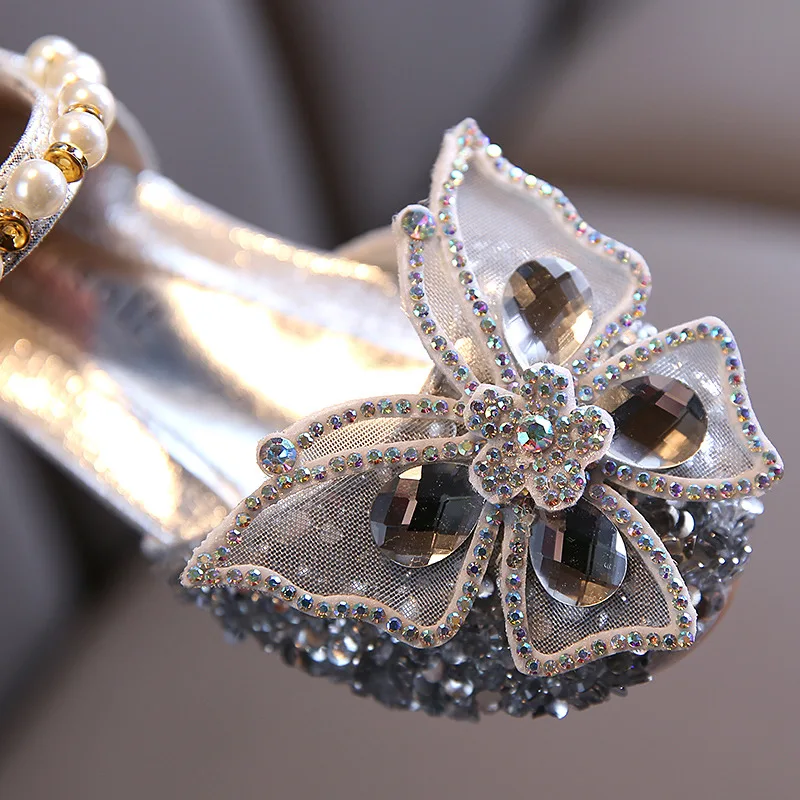 Chaussures de princesse à nœud en dentelle - Chaussures de mariage pour filles – Image 5