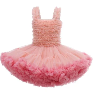 Robe tutu princesse à volants en maille d'été