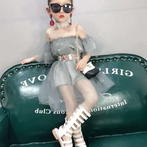 Robe en maille tendance pour filles