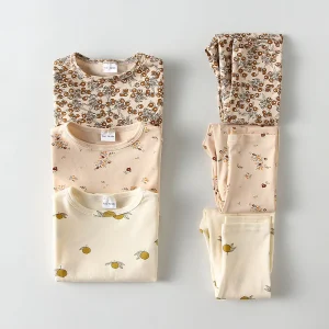Ensemble pyjama de printemps pour enfants - Vêtements de nuit à manches longues