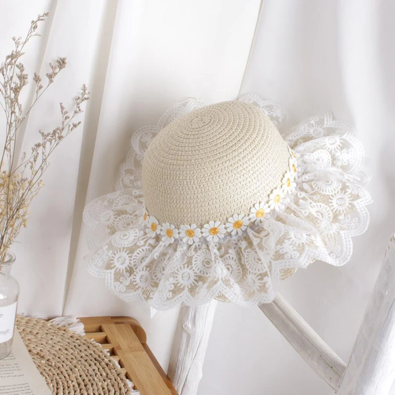 Chapeau de paille tournesol pour enfants – Image 2