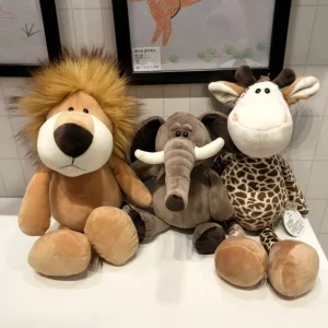 Animaux de la forêt en peluche : jouets en peluche réalistes