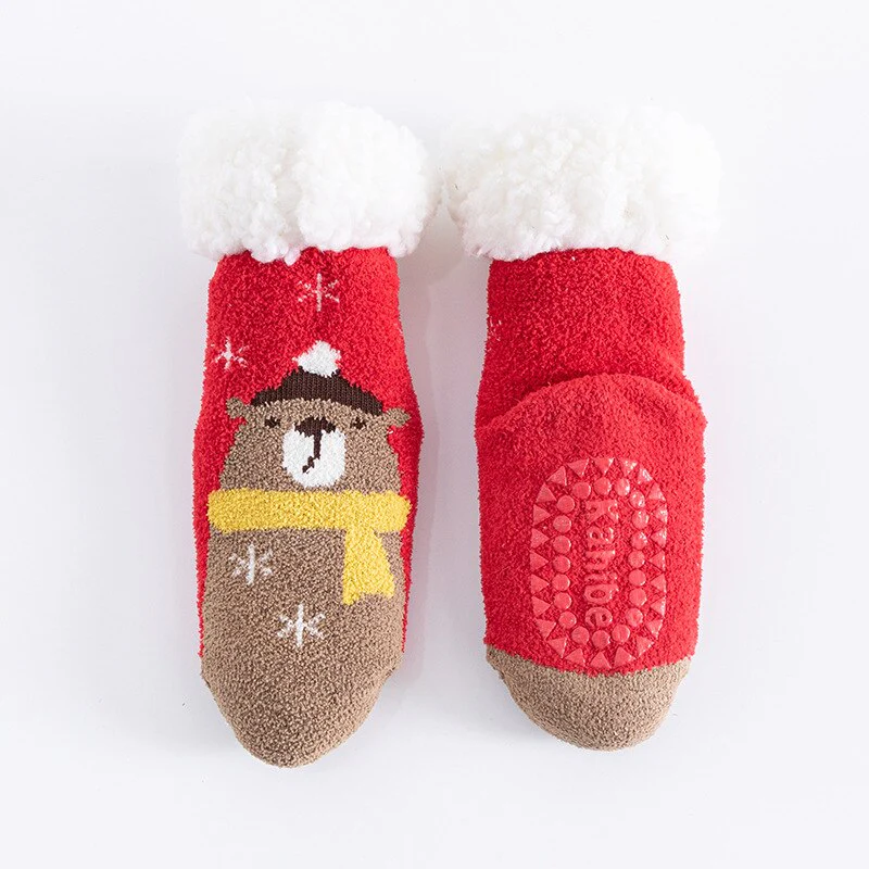 Chaussettes bébé antidérapantes épaisses et chaudes – Image 6