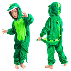 Costume Kigurumi de dinosaure mignon : parfait pour les fêtes et les jeux de rôle