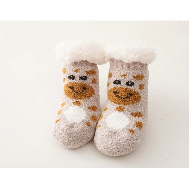 Chaussettes en coton épais avec de jolis motifs pour bébé – Image 3