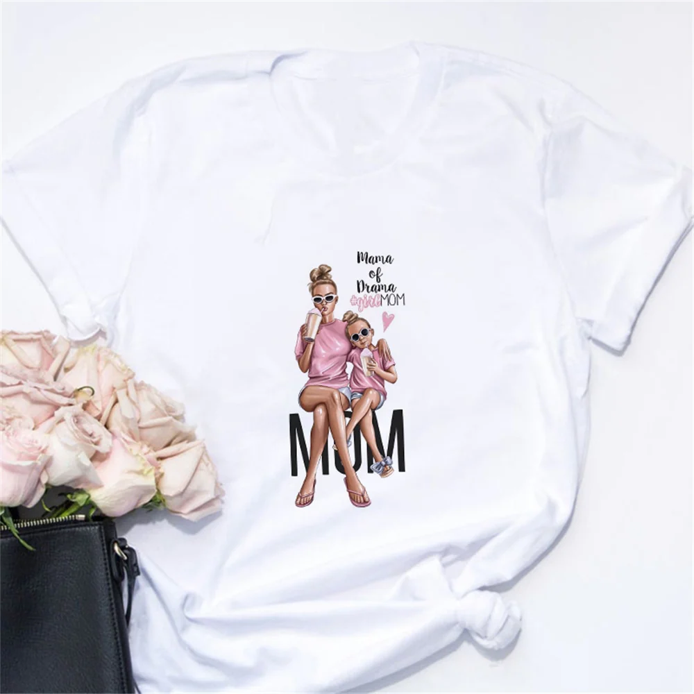 T-shirt assorti maman et fille « Mama of Drama » – Image 3