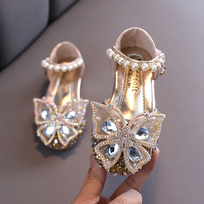 Chaussures de princesse à nœud en dentelle - Chaussures de mariage pour filles – Image 4