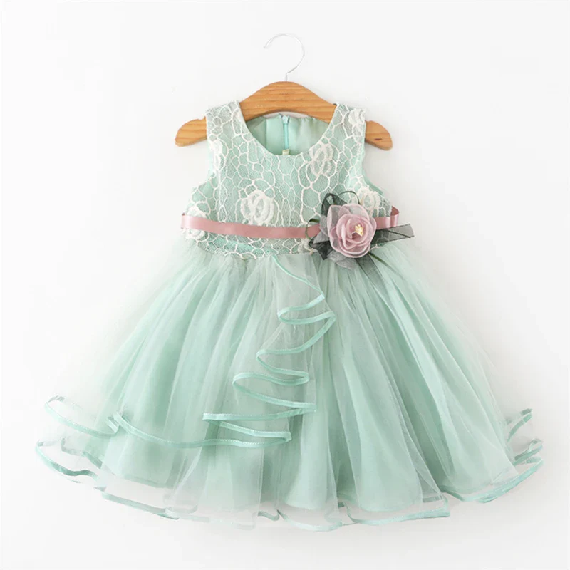 Robe fleurie pour bébé fille : costume tutu de princesse décontracté – Image 3
