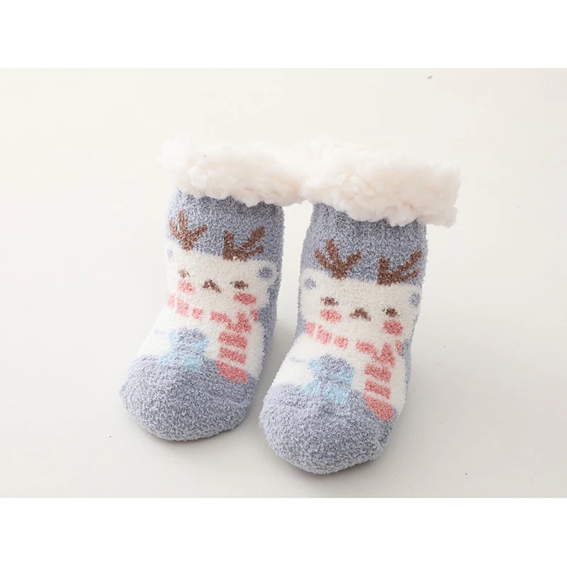 Chaussettes en coton épais avec de jolis motifs pour bébé – Image 6
