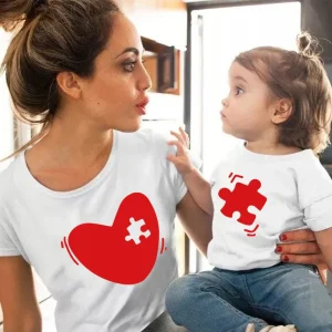 T-shirts assortis maman et enfant
