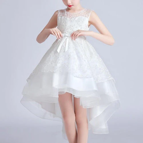 Robe de cocktail princesse à mini fleurs brodées – Image 3