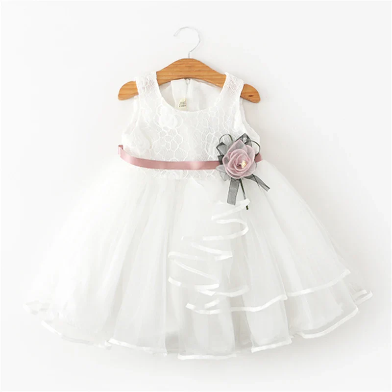 Robe fleurie pour bébé fille : costume tutu de princesse décontracté – Image 2