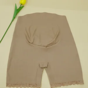 Short de maternité taille haute – Sous-vêtement de grossesse respirant sans coutures avec maintien abdominal