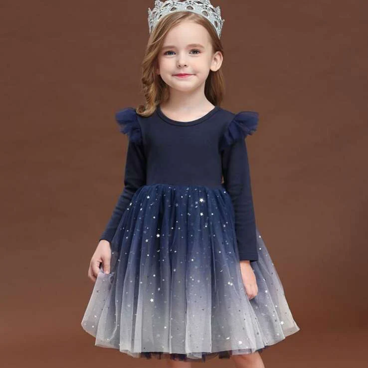 Robe vintage plissée à manches longues en dentelle – Image 6