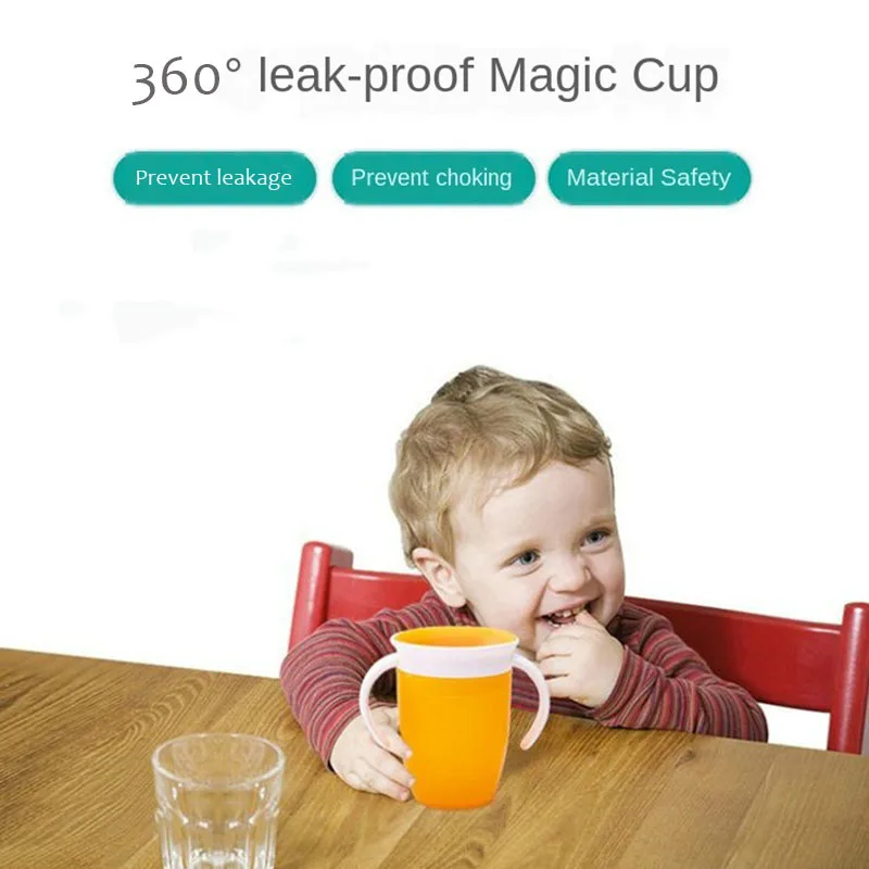 Gobelet d'apprentissage Magic 360° pour bébé – 240 ml | Anti-fuite et facile à utiliser – Image 4