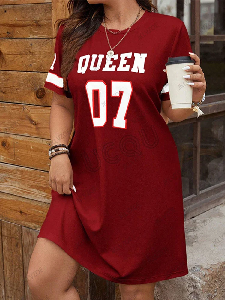 Robe de maternité d'été – Queen n° 07, imprimé graphique, coupe ample, manches courtes, tenue de grossesse décontractée