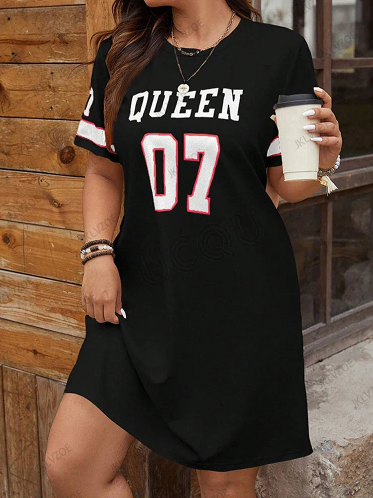 Robe de maternité d'été – Queen n° 07, imprimé graphique, coupe ample, manches courtes, tenue de grossesse décontractée – Image 6