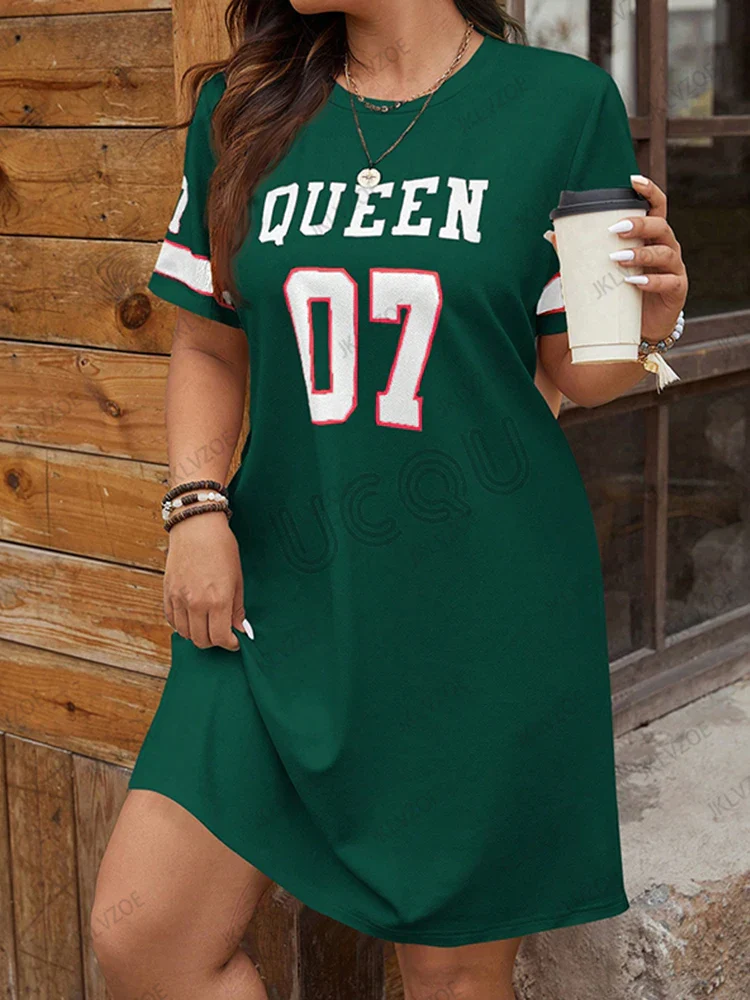 Robe de maternité d'été – Queen n° 07, imprimé graphique, coupe ample, manches courtes, tenue de grossesse décontractée – Image 9