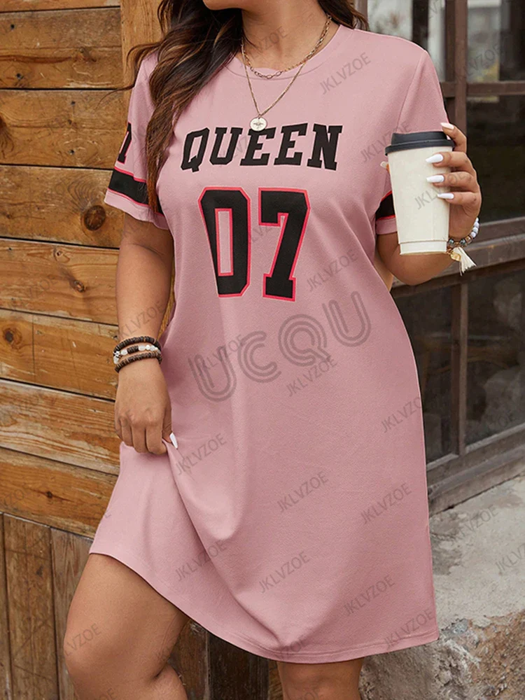 Robe de maternité d'été – Queen n° 07, imprimé graphique, coupe ample, manches courtes, tenue de grossesse décontractée – Image 8