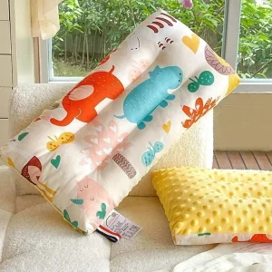 Oreiller de sommeil pour bébé Mother-Kids – Noyau en duvet 100 % coton