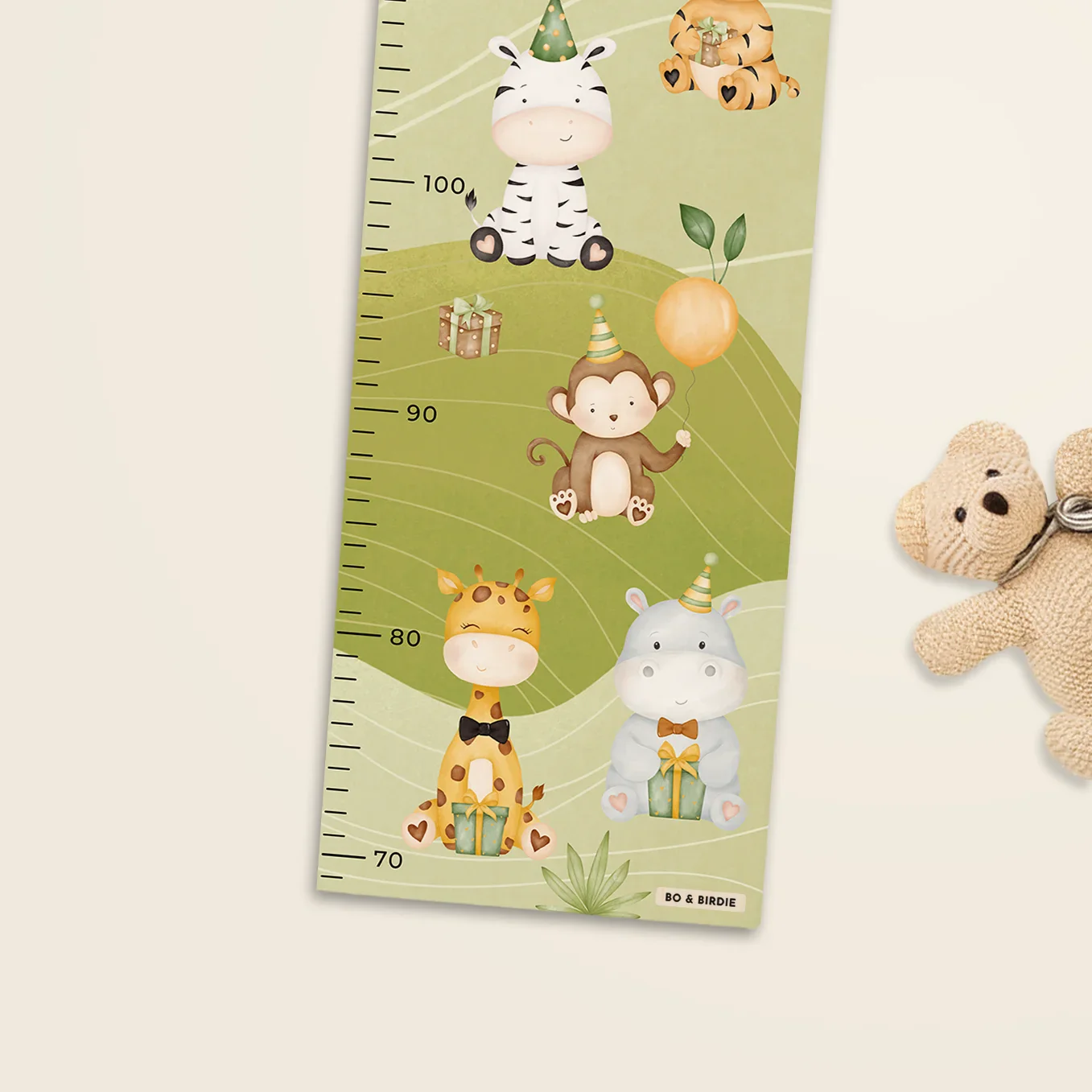 Toise à mesurer personnalisée "Animal Party" – Image 4