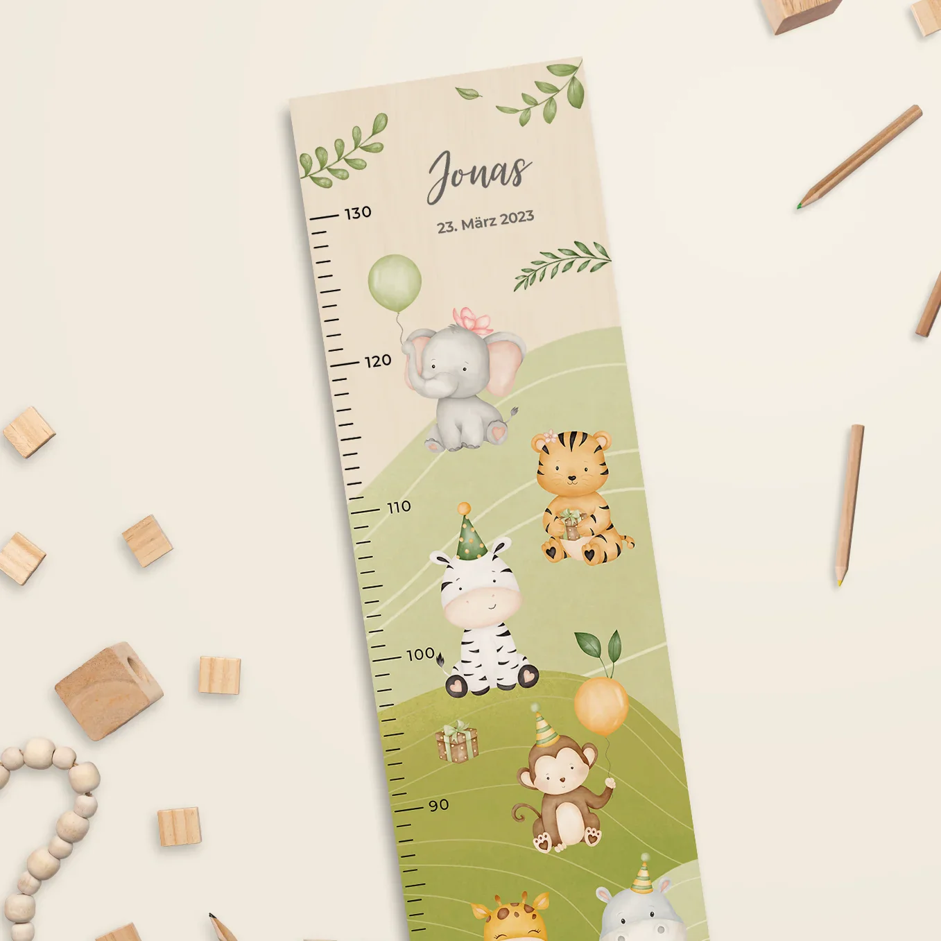 Toise à mesurer personnalisée "Animal Party" – Image 8