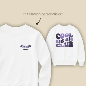 Pull personnalisé "Cool Big Sis Club"