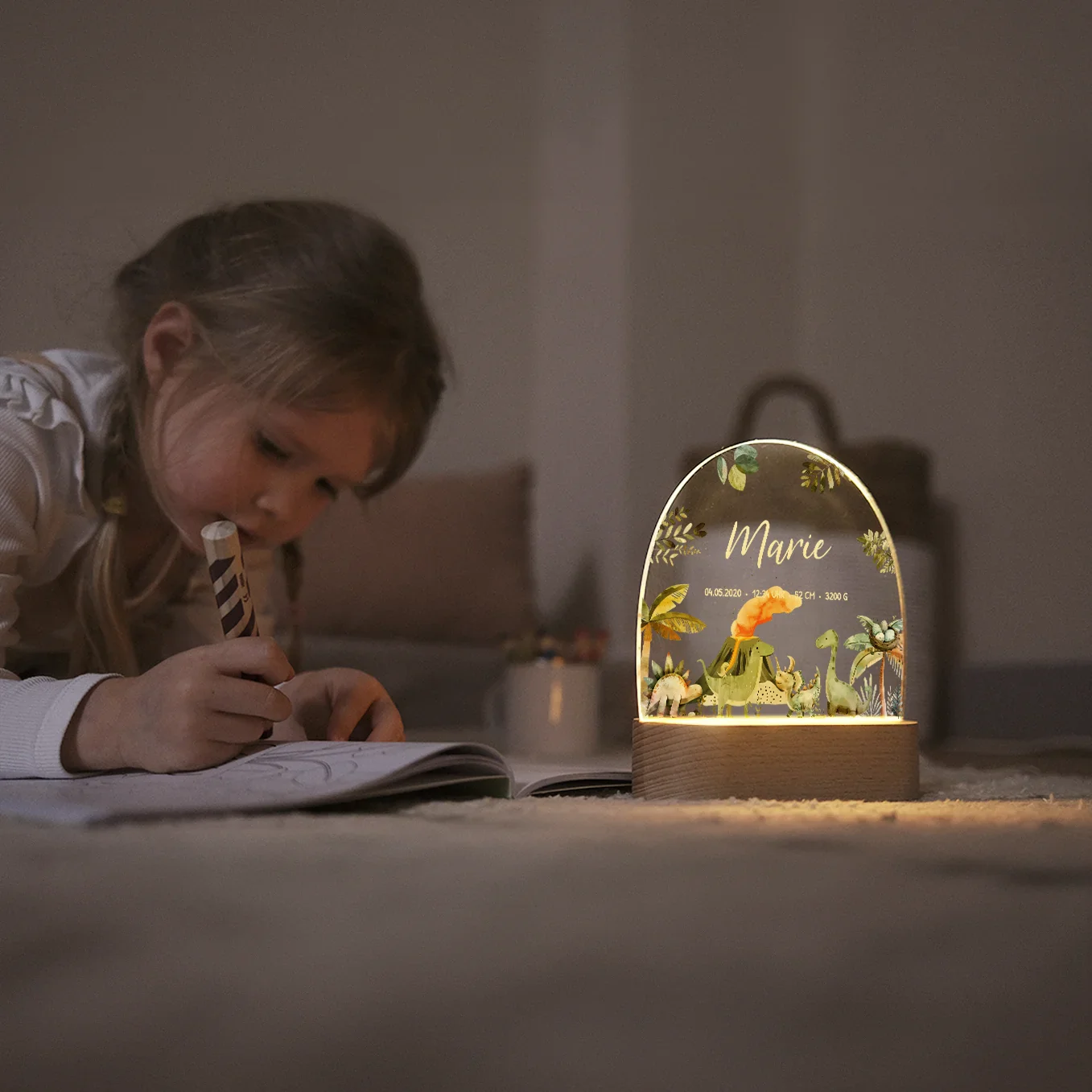 Veilleuse personnalisée "Dinosaure" – Image 3