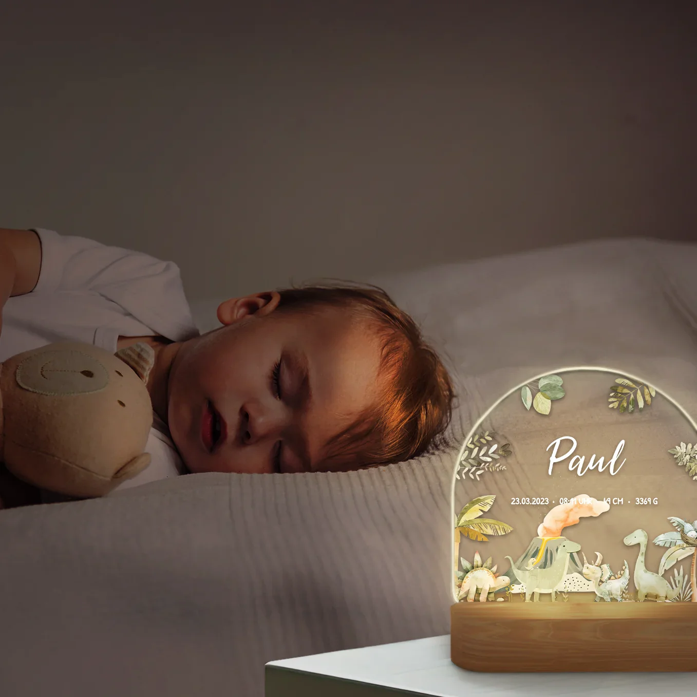 Veilleuse personnalisée "Dinosaure" – Image 8