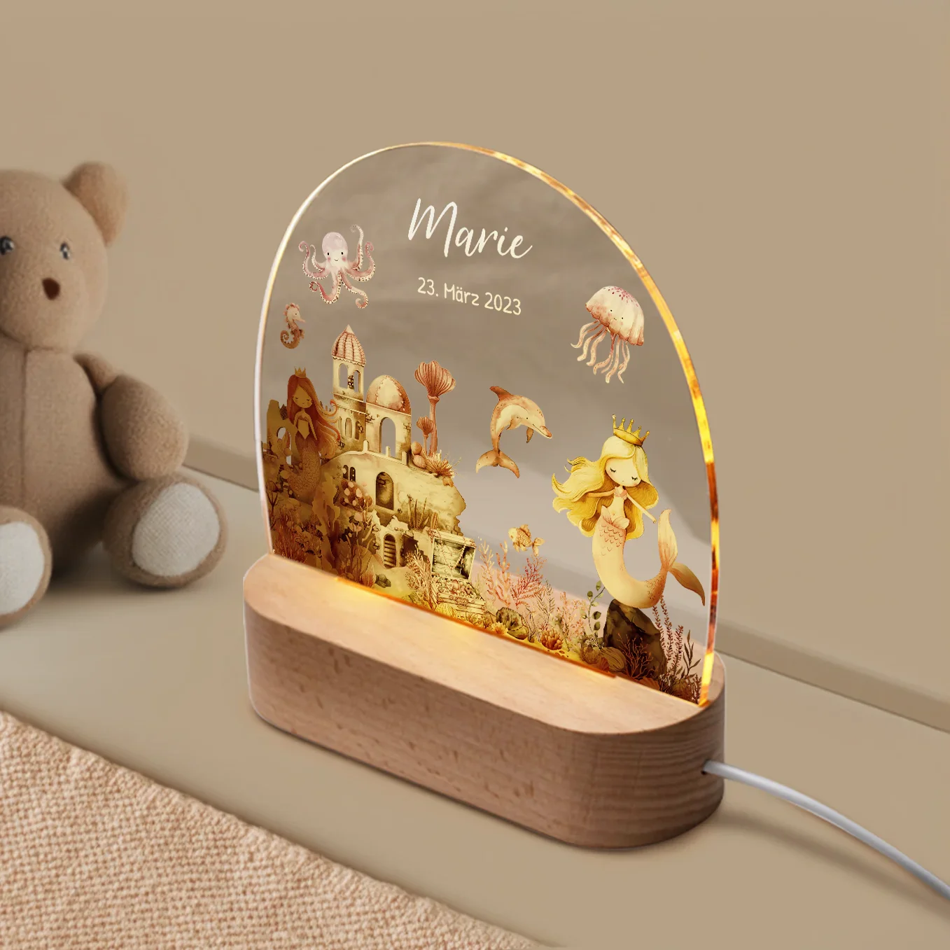 Veilleuse personnalisée "Sirène" – Image 2