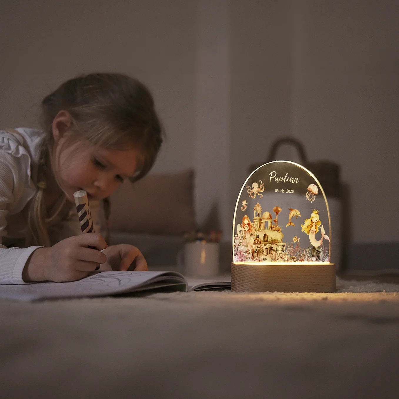 Veilleuse personnalisée "Sirène" – Image 3