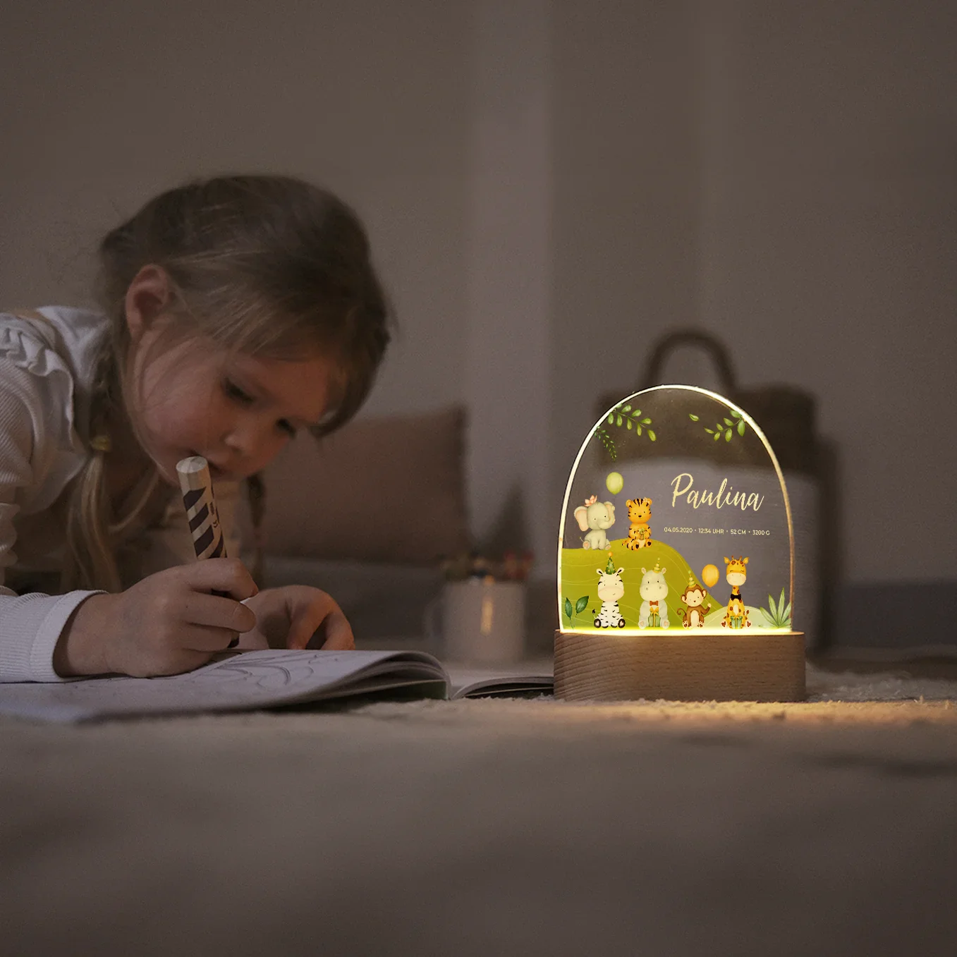 Veilleuse personnalisée "Animal Party" – Image 3