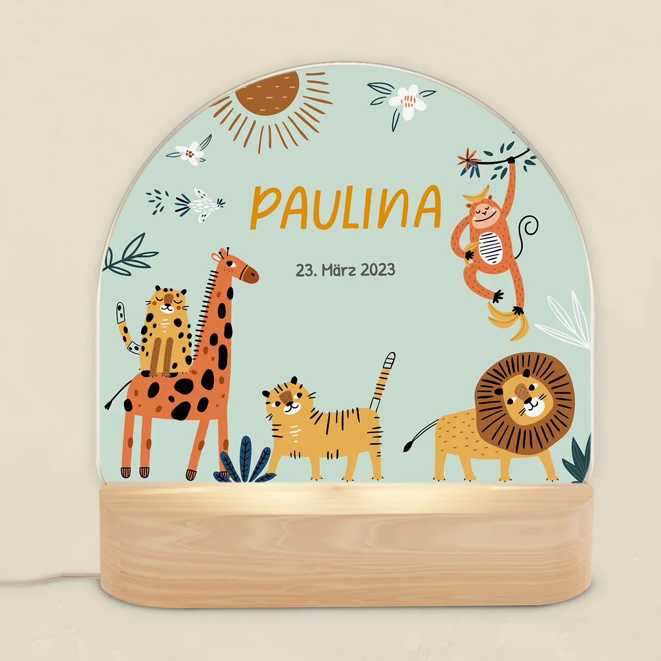 Veilleuse personnalisée "Wild Safari" – Image 4