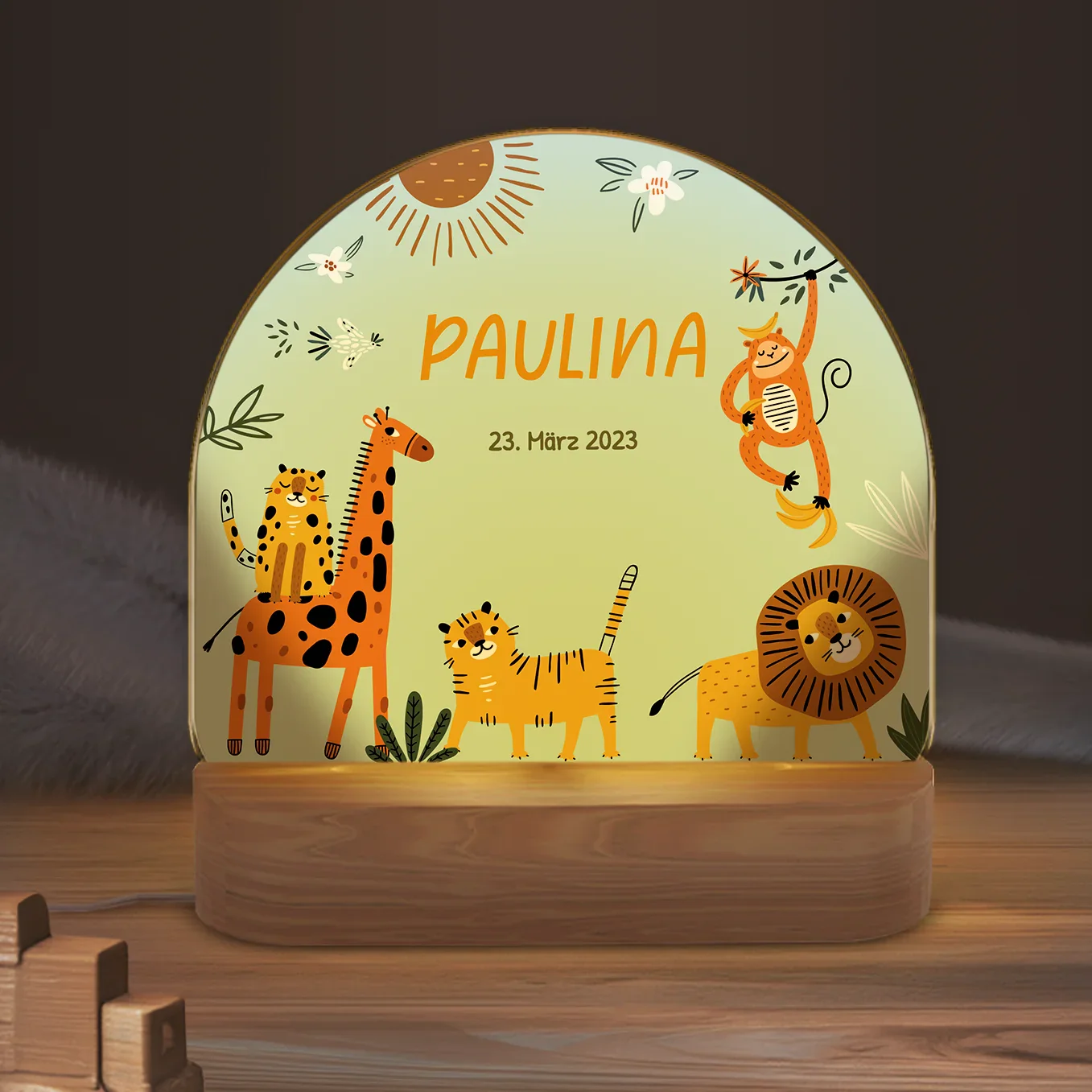 Veilleuse personnalisée "Wild Safari" – Image 7